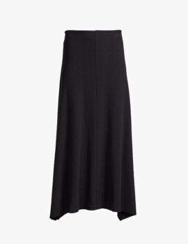 Mini Rib Draped Skirt