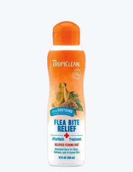 TropiClean Natural Flea and Tick Bite Relief For Dogs & Cats – After Bath Treatment – 335ml